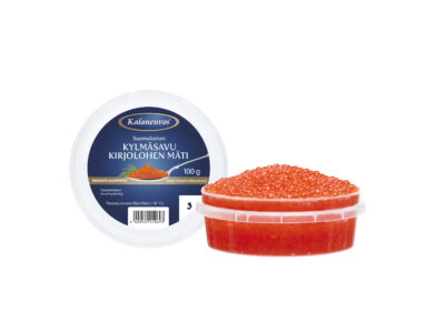 Kylmäsavu kirjolohenmäti, pakaste, 100 g