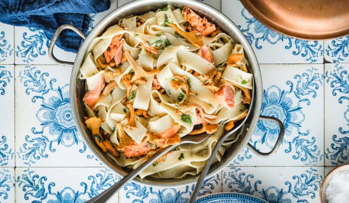 Loimukirjolohipasta