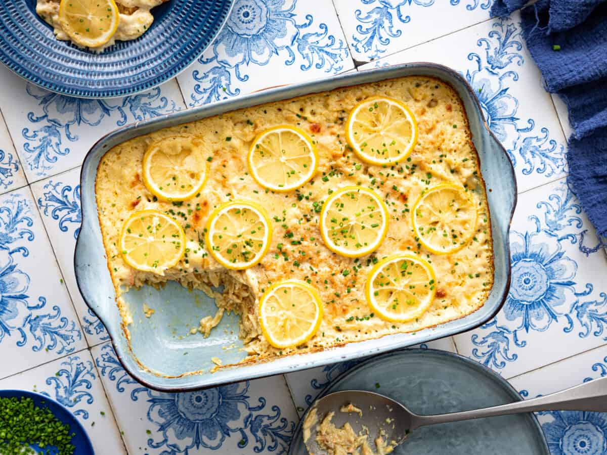 Sitruunainen uunikalapasta