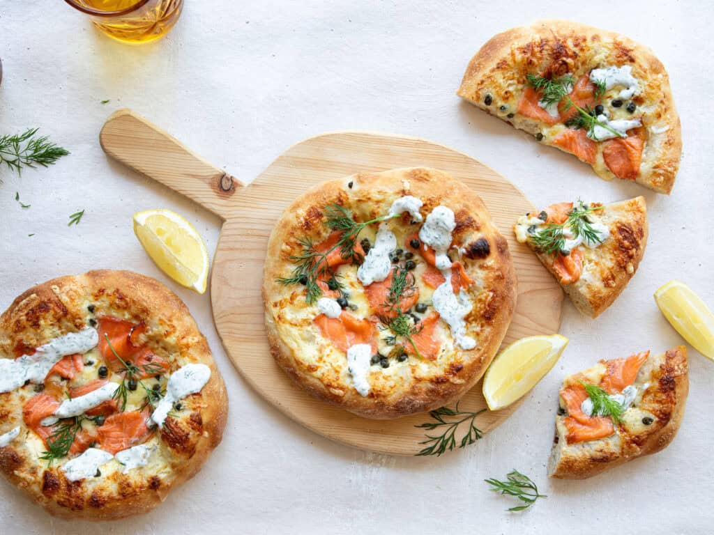 Kirjolohipekonipizza
