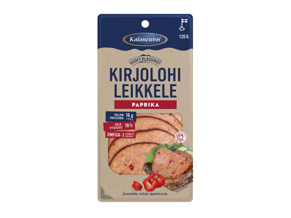 Kalaneuvos kirjolohileikkele, paprika 120 g RGB